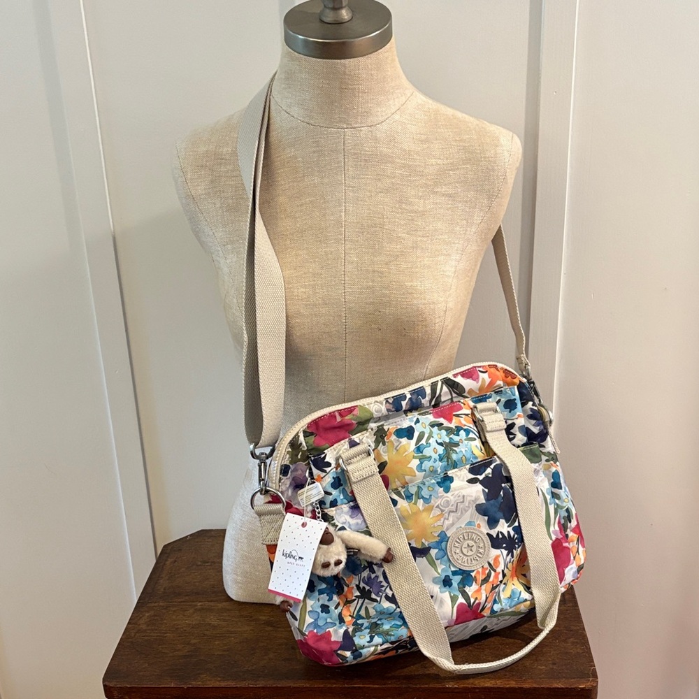 Kipling Multicolor Floral Crossbody Bag